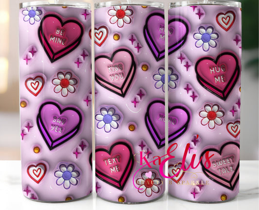 Hearts Valentine Tumbler