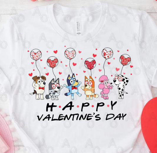 Bluey Valentine T Shirt