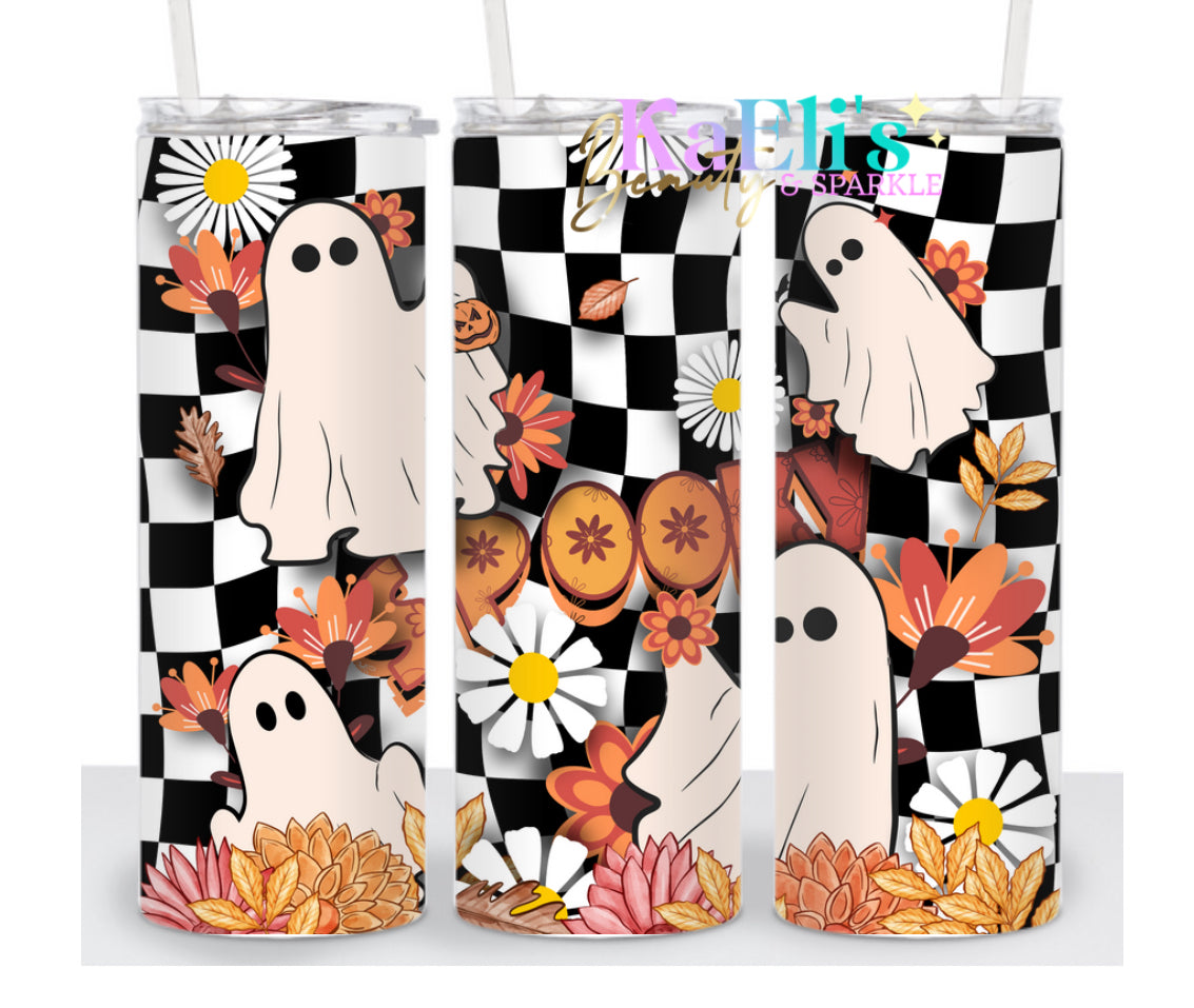 Ghost Fall flowers Tumbler