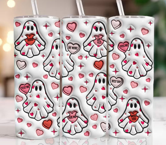 Ghost Valentine Tumbler