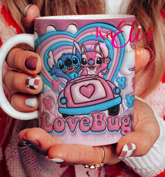 Stitch Love Bug mug