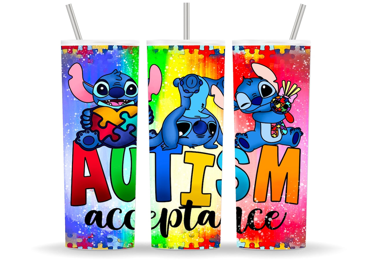 Autism Stitch Tumbler