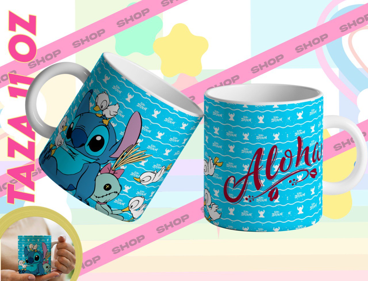 Stitch Aloha Mug