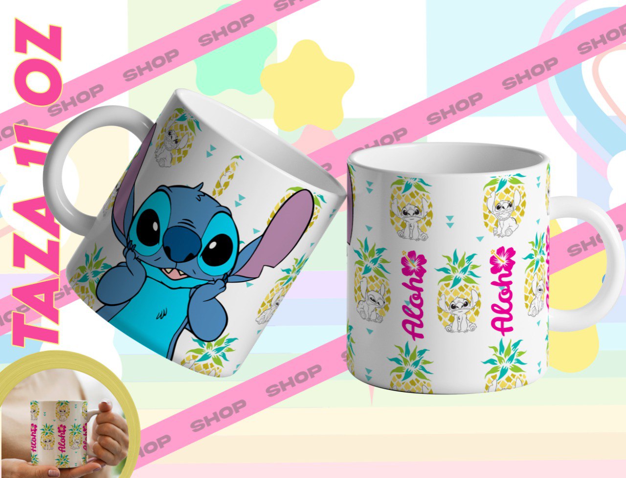 Stitch Aloha Mug