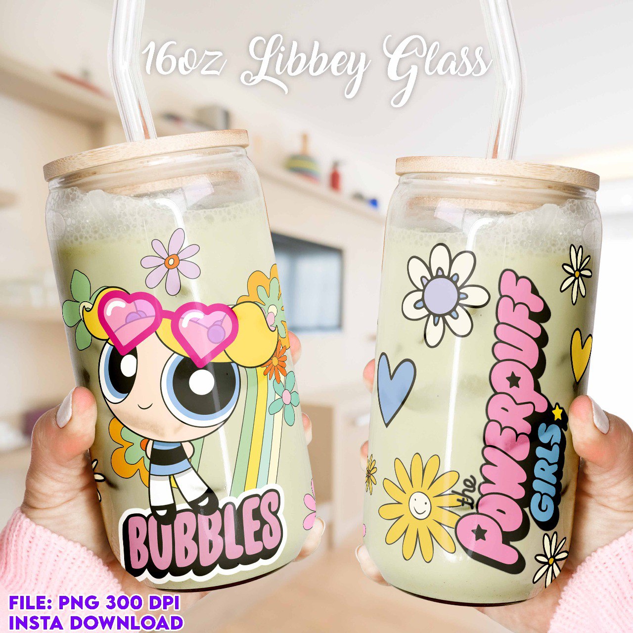 Bubbles Glass Tumbler