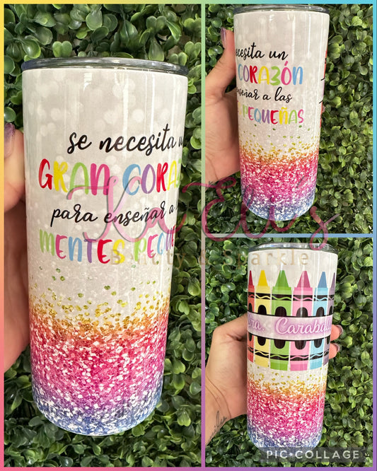 Teacher Rainbow Tumbler