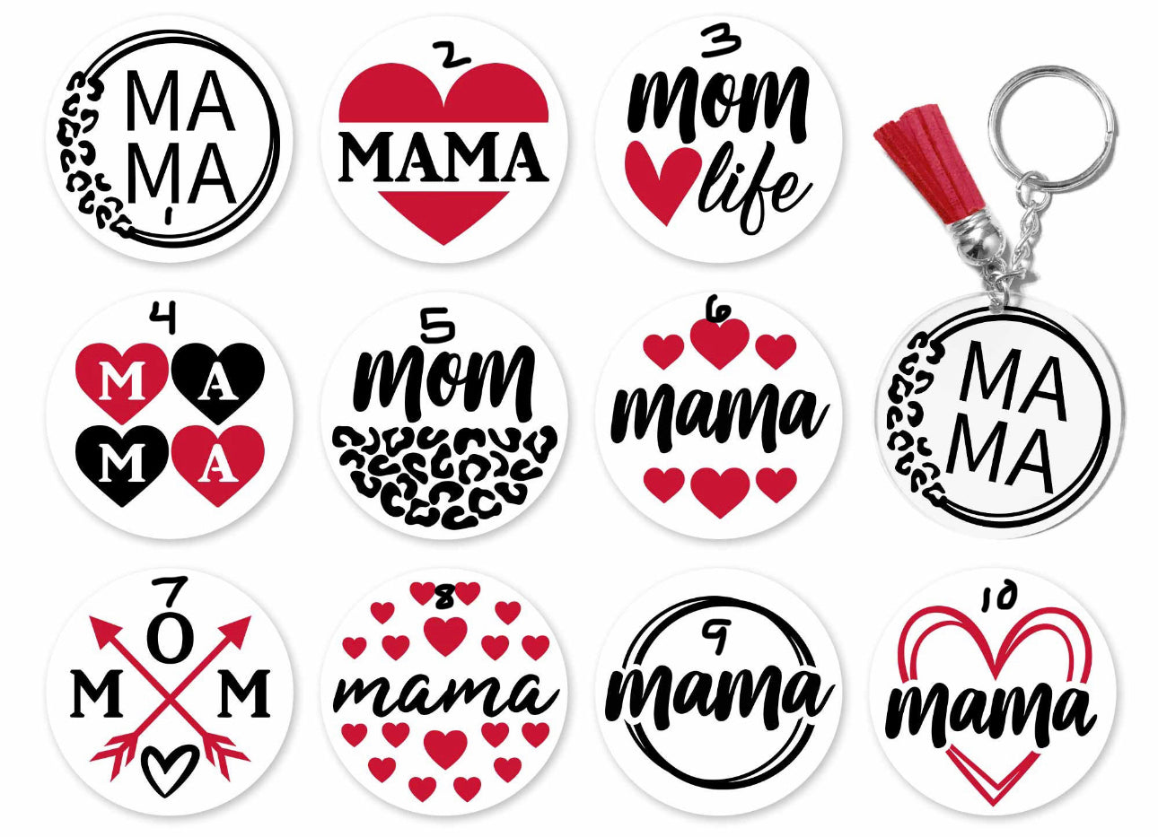 Mom Acrylic Keychain