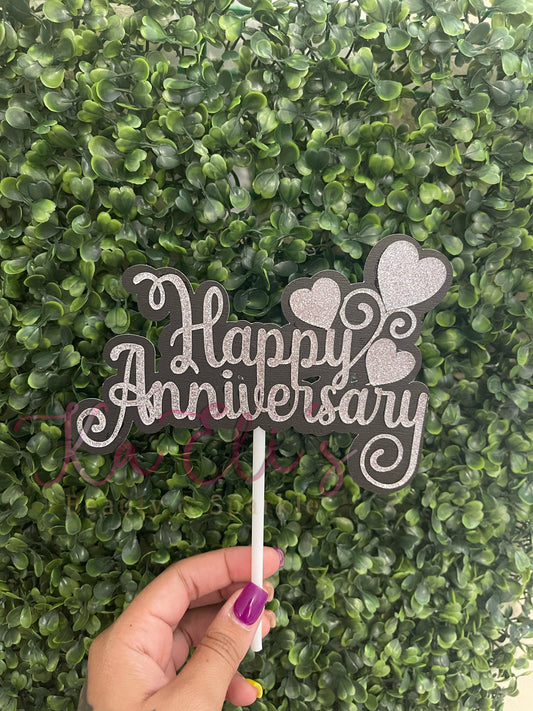 Cake Topper Happy Aniversary